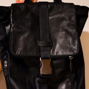 Coach Leather Backpack